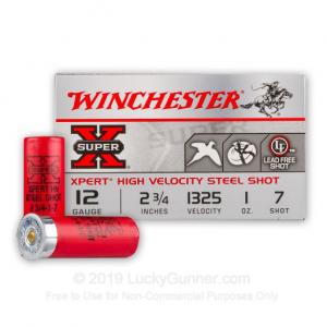 12 Gauge - 2-3/4" 1 oz #7 Steel Shot - Winchester Xpert - 250 Rounds WE12GT7