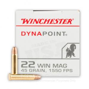 22 WMR - 45 Grain CPHP - Winchester Dynapoint - 2000 Rounds USA22M