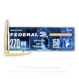 270 - 150 gr SP - Federal Power-Shok - 200 Rounds 270B
