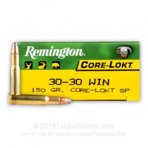 30-30 - 150 Grain SP - Remington Core-Lokt - 200 Rounds R30301