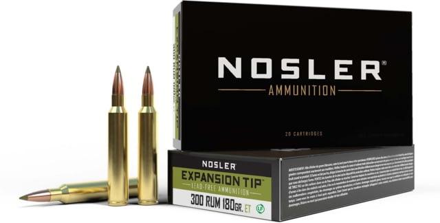 300 RUM 180gr E-Tip (20 ct.) Ammunition Lead Expansion Tip