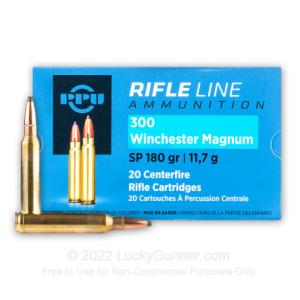 300 Winchester Magnum - 180 Grain SP - Prvi Partizan - 200 Rounds PP3003