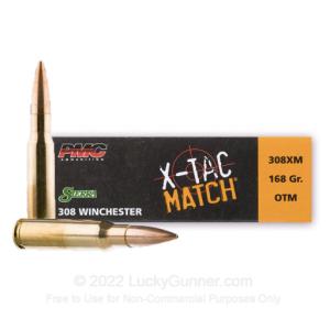 308 Win - 168 Grain Sierra OTM - PMC X-TAC Match - 800 Rounds 308XM