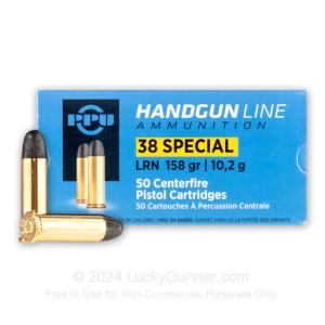38 Special - 158 gr LRN - Prvi Partizan - 500 Rounds PPH38SL