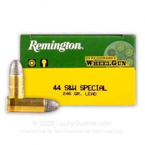 44 Special - 246 Grain LRN - Remington Performance WheelGun - 500 Rounds RPW44SW