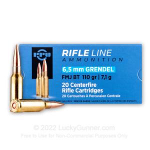 6.5 Grendel - 110 Grain FMJBT - Prvi Partizan - 500 Rounds PP6GF