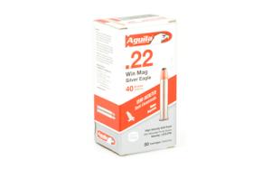 Aguila 1B222400 Special Silver Eagle 22 Mag 40 gr Sierra GameKing Boat-Tail Soft Point (BTSP) 50 Bx/ 20 Cs