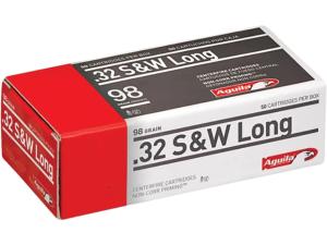 Aguila Ammunition 32 S&W Long 98 Grain Lead Round Nose - 886061 1E322340