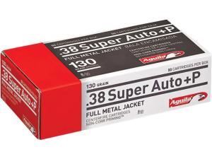 Aguila Ammunition 38 Super +P 130 Grain Full Metal Jacket - 756271 1E382112