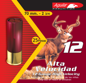 Aguila Field High Velocity Buckshot Shotshells - 12 Gauge - 0 Buck - 25 Rounds