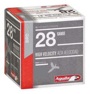 Aguila High Velocity Shotshells 28ga 2-3/4" 3/4oz 1275 fps #9 25/ct