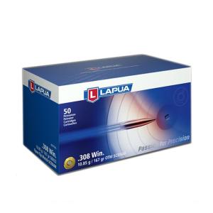 Ammo .308 Win Lapua Ammunition 167 Grain Scenar HPBT 2755 fps 20 Round Box