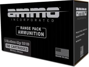 Ammo AMMO INC 5.56X45MM 62GR. FMJ 20RD 25BX/CS