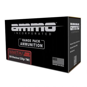 Ammo Ammo Inc stelTH Subsonic .300 Blackout Rifle Ammo - 220 Grain | TMC | Range Pack | 200rd Box