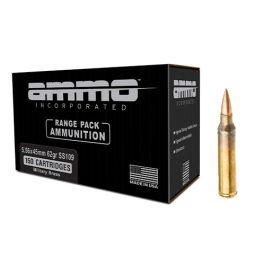Ammo Inc. 5.56 Ammo 62 Gr M855 Military Brass 150rds