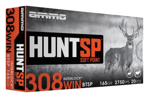 Ammo Inc Hunt .308 Win 165 gr SP 20rds Rifle Ammo for Superior Accuracy - 308165SPA20