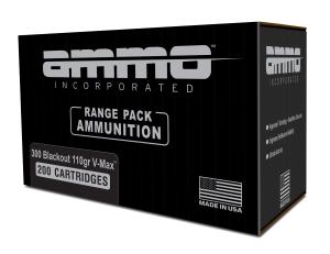 Ammunition 300 AAC Blackout 110 Grain Hornady V-MAX 200rd Box