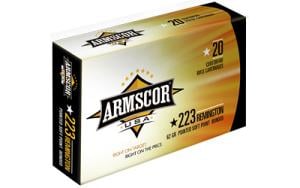 Armscor 62 gr PSP Interlock BT .223 Rem/5.56 Ammo, 20/box - AC2234N