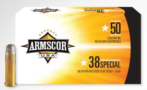 Armscor ARMSCOR AMMO .38 SPECIAL 158GR LEAD RNFP 50-PACK MADE IN USA