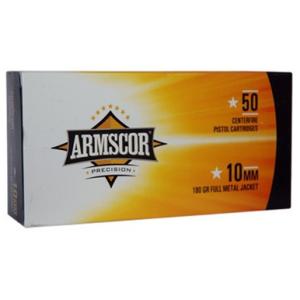 Armscor Precision 10mm Auto Ammunition 50 Rounds 180 Grain Full Metal Jacket 1125 fps [FC-4806015501817]