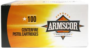 Armscor Precision Inc .22 TCM 40 Grain Jacketed Hollow Point Nickel Plated Brass Pistol Ammunition 100 Rounds 50326-100RD