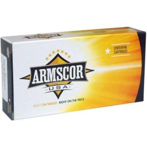 Armscor Precision Inc USA .500 S&W Magnum 300 Grain Jacketed Hollow Point Brass Cased Pistol Ammunition 20 Rounds FAC500SW-1N-20RD