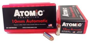 Atomic Ammunition 10mm Auto 180 Grain Bonded Match Hollow Point Box of 50