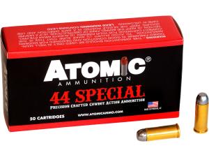 Atomic Cowboy Action Ammunition 44 Special 200 Grain Lead Round Nose Flat Point - 130625 00415