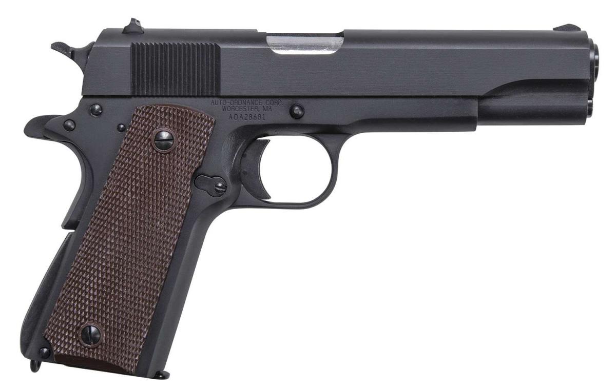 Auto Ordnance 1911A-1 GI Specs Series 80 MA Compliant 1911BKOMA 45 ACP 7 Rnd 5 in