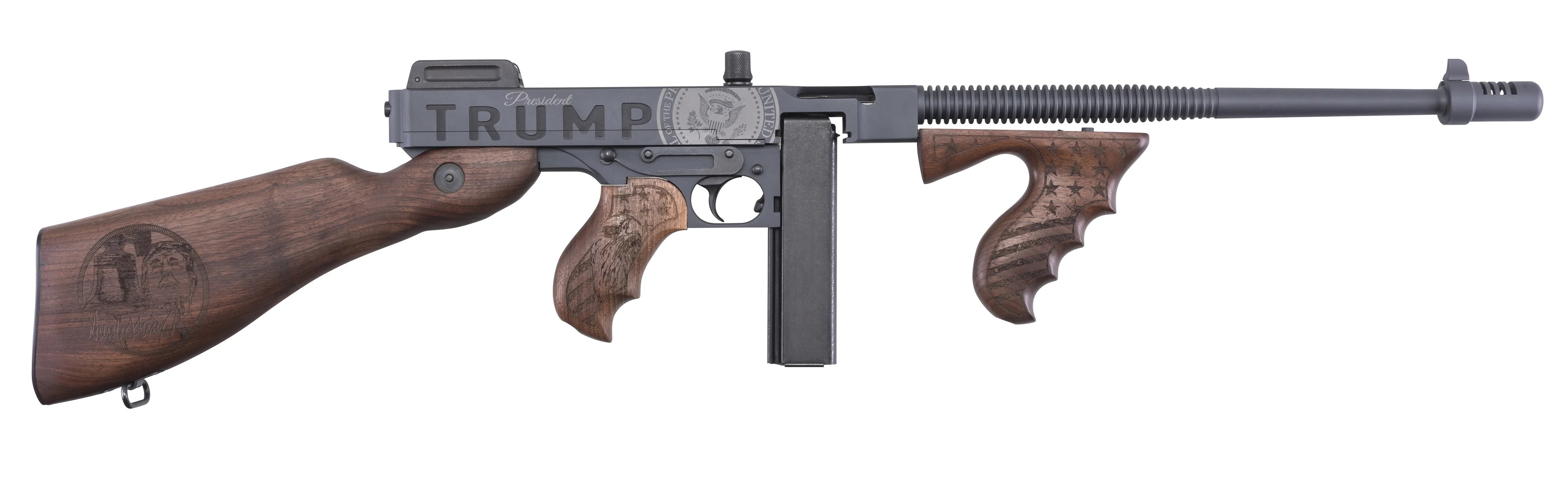 Auto Ordnance Thompson 1927A-1 Trump Save America Edition T1-14-50DC2 45 ACP 20 Rnd, 50 Rnd 16.5"
