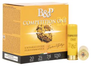 B&P Competition One 20 Gauge 2-3/4" #7.5 7/8 oz 25rds Shotshell - Target and Sporting Load - 20B78CP7