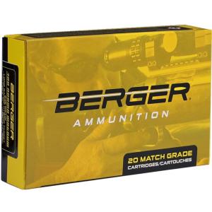 Berger Match Grade Ammunition 300 Norma Mag 245gr LR Hybrid Target (20/box) 62030