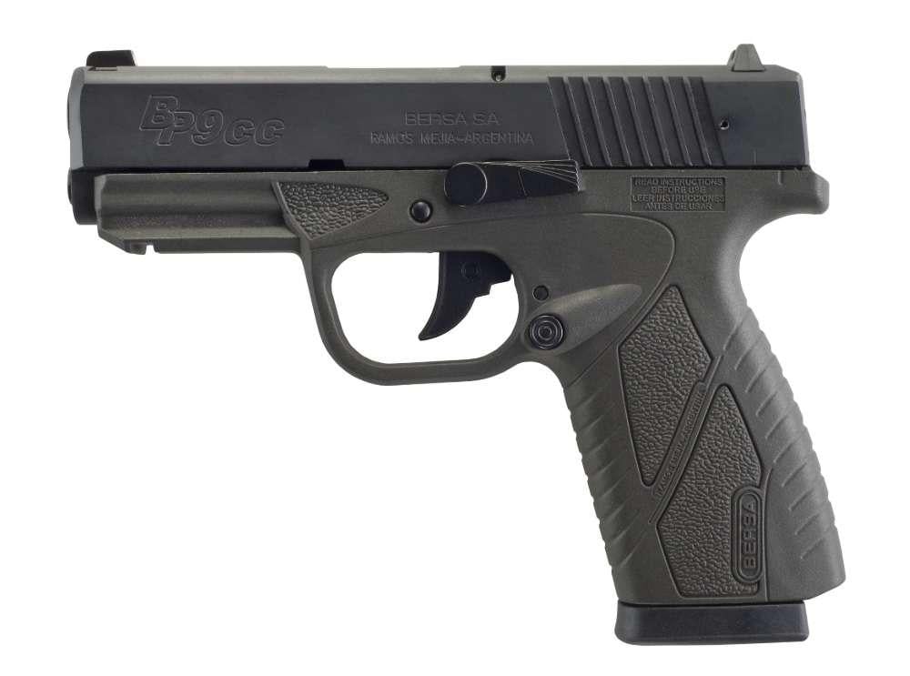 Bersa BP9CC BP9GRCC 9mm 8+1 Rd. 3.3"