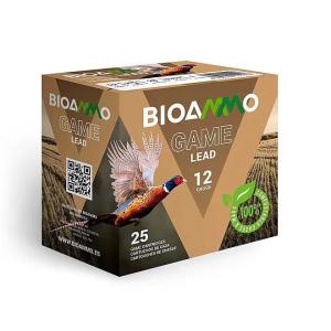BioAmmo Lux Lead Range for Hunting Shotshell Ammo - 12 Gauge - #4 Shot - 2.75" - 25 Rounds