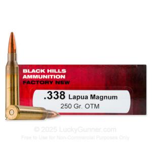 Black Hills Ammunition .338 Lapua 250 Gr Open Tip Match (OTM) 20rd Box
