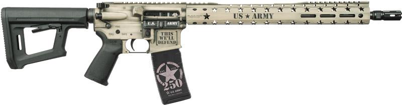 Black Rain Ordnance Spec 15 Army 250TH Custom BRO-ARMY250-LSB 223/5.56 30 Rnd 16"