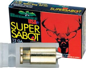Brenneke USA SuperSabot Ammunition 12 Gauge 2-3/4" 1-1/8 oz Lead-Free Sabot Slug Box of 5