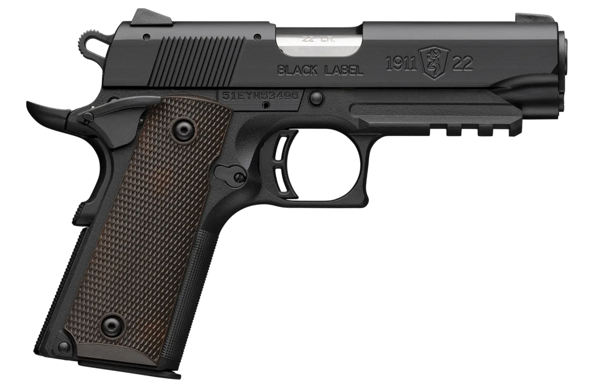 Browning 1911-22 Black Label Compact 051066490 22 LR 10 Rnd 3 5/8"