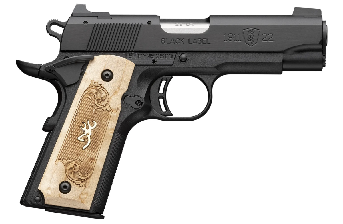 Browning 1911-22 Black Label Medallion Compact 051068490 22 LR 10 Rnd 3 5/8"