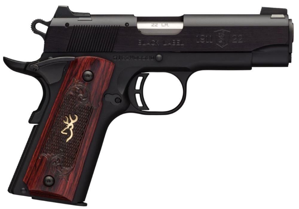 Browning 1911-22 Black Label Medallion Compact 051852490 22 LR 10 3.625"