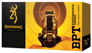 Browning BPT Performance Target 130 gr Full Metal Jacket .38 Spl Ammo, 50/box - B191800381