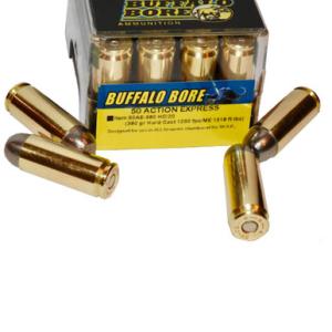 Buffalo Bore Ammo .50 AE 380 Grain HC Lead 20 Rounds