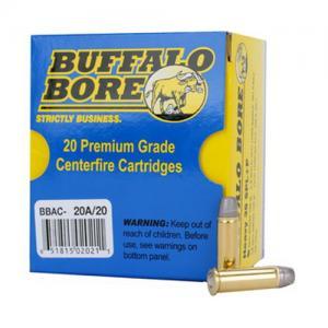 Buffalo Bore Ammunition 20A/20 Heavy 38 Special+P 158 Gr Soft Cast LSWCHP-GC (Pe