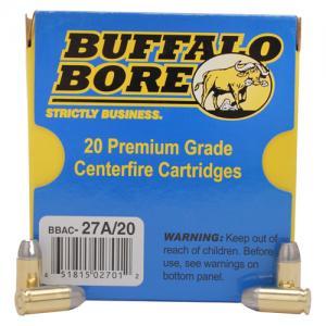 Buffalo Bore Ammunition 27A/20 380Auto +P 100 Grain Hard Cast FN ( Per 20)