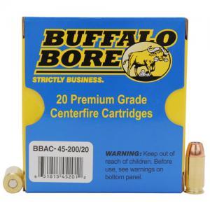 Buffalo Bore Ammunition 45 ACP +P 45/200