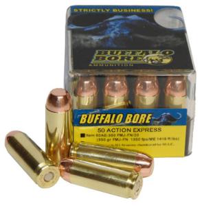 Buffalo Bore Ammunition 50AE-350 FMJ-FN/20 50 AE