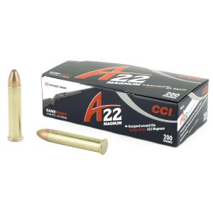 CCI A22 Magnum Rimfire Ammunition, .22 WMR, 35-gr, GamePoint