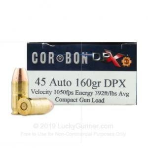 Cor-bon Deep Penetrating X bullet DPX45160