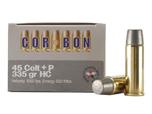 Cor-bon Hunter .45 Long Colt +P Hard Cast Hunter, 335 Grain, 1050 fps, 20 Round Box [FC-757750451568]