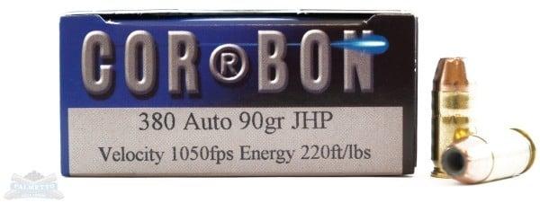 Cor-bon Self-Defense Handgun Ammo - .380 Automatic Colt Pistol - 90 Grain - 20 Rounds